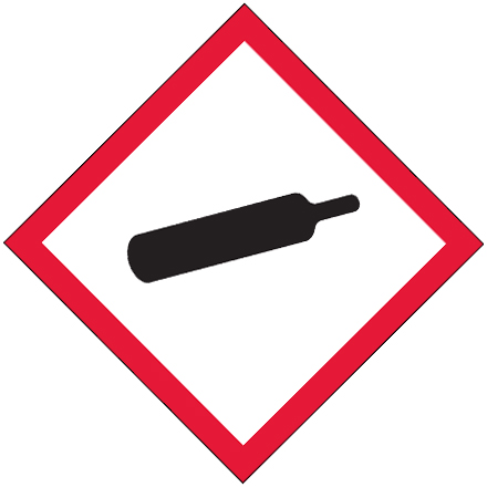 2 x 2" Pictogram - Gas Cylinder Labels