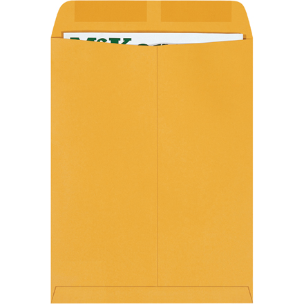 9 <span class='fraction'>1/2</span> x 12 <span class='fraction'>1/2</span>" Kraft Gummed Envelopes