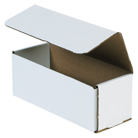 8 x 3 x 3" White Corrugated Mailers