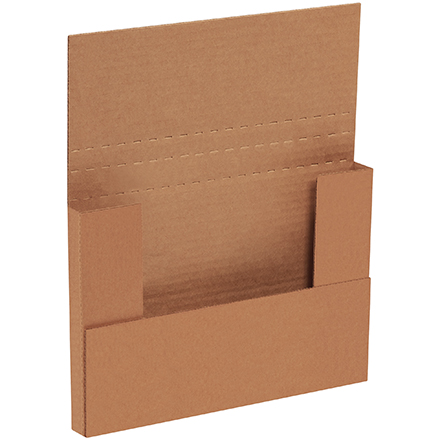 9 <span class='fraction'>5/8</span> x 6 <span class='fraction'>5/8</span> x 1 <span class='fraction'>1/4</span>" Kraft Easy-Fold Mailers