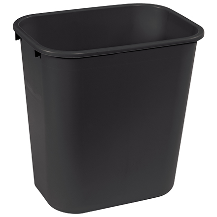 Rubbermaid<span class='rtm'>®</span> Office Trash Can - 7 Gallon, Black